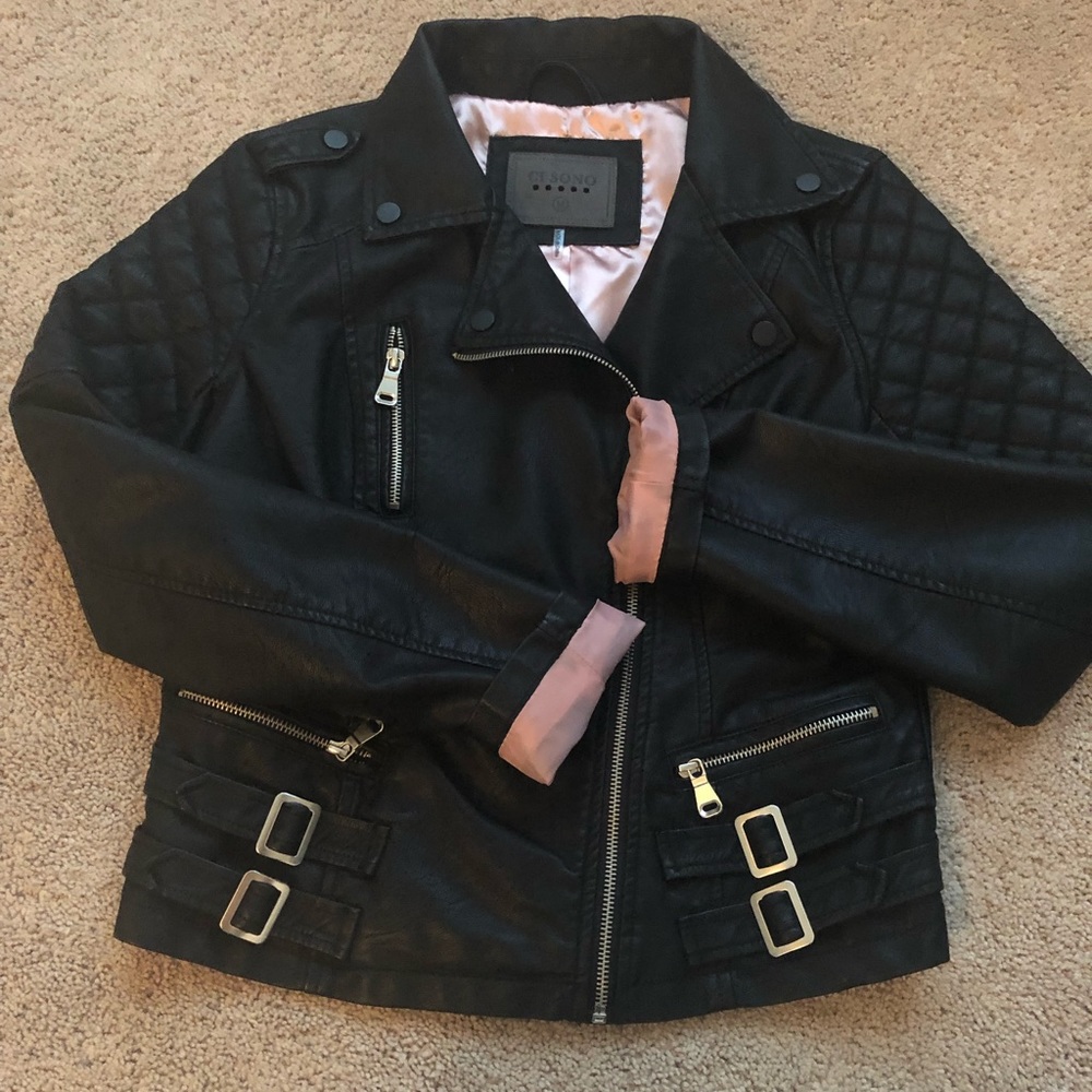 Cisono Faux Leather Jacket